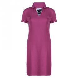 Tommy Hilfiger Pink Cotton Polo T-Shirt Dress M 