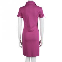 Tommy Hilfiger Pink Cotton Polo T-Shirt Dress M 