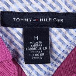 Tommy Hilfiger Pink Cotton Polo T-Shirt Dress M 