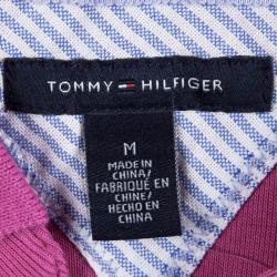 Tommy Hilfiger Pink Cotton Polo T-Shirt Dress M 
