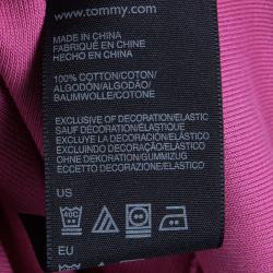 Tommy Hilfiger Pink Cotton Polo T-Shirt Dress M 