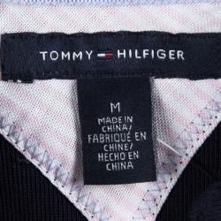 Tommy Hilfiger Navy Blue Cotton Polo T-Shirt Dress M