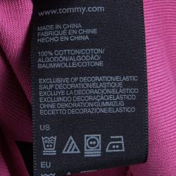 Pre Owned Tommy Hilfiger Pink Cotton Polo T-Shirt Dress S