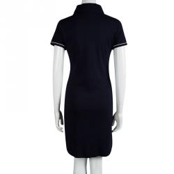 Tommy Hilfiger Navy Blue Cotton Polo T-Shirt Dress M