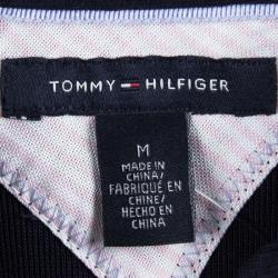 Tommy Hilfiger Navy Blue Cotton Polo T-Shirt Dress M