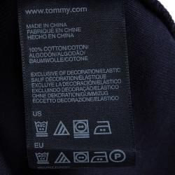 Pre Owned Tommy Hilfiger Navy Blue Cotton Polo T-Shirt Dress S