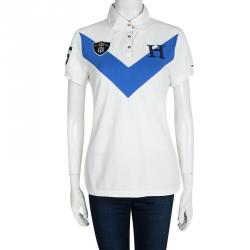 Tommy Hilfiger White Short Sleeve Polo T-Shirt L