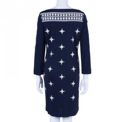 Pre Owned Tory Burch Blue Dress M