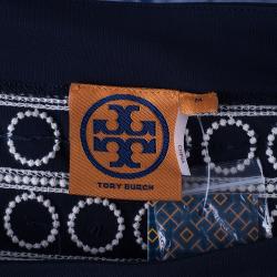 Pre Owned Tory Burch Blue Dress M