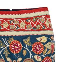 Pre Owned Tory Burch Wade Multicolor Floral Print Skirt S