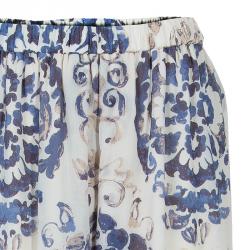 Tory Burch Soraya White Printed Maxi Skirt M