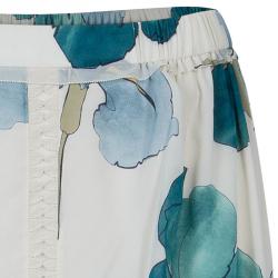 Pre Owned Tory Burch Kendra White Floral Printed Maxi Skirt M