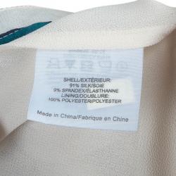 Pre Owned Tory Burch Kendra White Floral Printed Maxi Skirt M