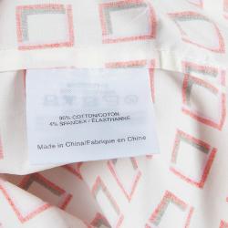 Pre Owned Tory Burch Red Print Tunic Dress M