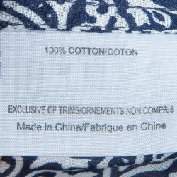 Pre Owned Tory Burch Blue Carinthia Tunic Top L