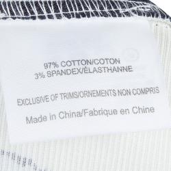 Pre Owned Tory Burch White Floral Print Wide Leg Eliza Pants S