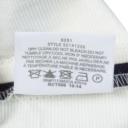 Pre Owned Tory Burch White Floral Print Wide Leg Eliza Pants S