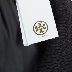 Pre Owned Tory Burch Black Colin Quilted Bomber Jacket M