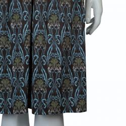 Pre Owned Tory Burch Brown Print Lulu Dress S