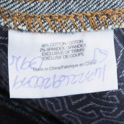 Tory Burch Indigo Dark Wash Denim High Waist Flared Jeans XS