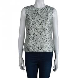 مملوكة مسبقًا توب توري برش ح رير مورد مطبوع بلا أكمام M