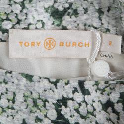 مملوكة مسبقًا توب توري برش حرير مورد مطبوع بلا أكمام M