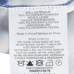 Pre Owned Tory Burch Multicolor Crochet Lace Cross Back Evie Top S