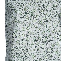 Pre Owned Tory Burch Green Print Sleeveless Top L