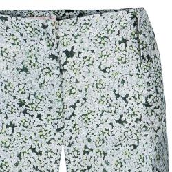 Pre Owned Tory Burch Green Print Trousers L
