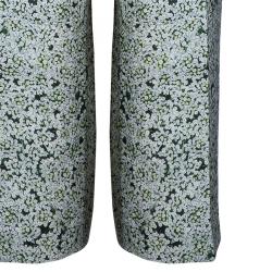 Pre Owned Tory Burch Green Print Trousers L