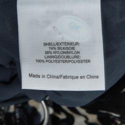 Pre Owned Tory Burch Floral Printed Silk Embellished Stephanie Gown S