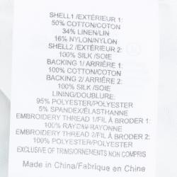 Pre Owned Tory Burch Multicolor Floral Embroidered Tie Detail Jacket M