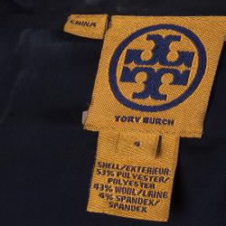 Pre Owned Tory Burch Navy White Shift Dress S