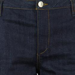 Pre Owned Tory Burch Blue Denim High Waist Flare Jeans S