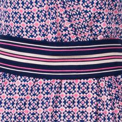 Tory Burch Tile Print Wrap Style Dress XS
