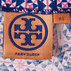 Tory Burch Tile Print Wrap Style Dress XS