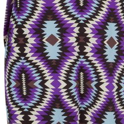 Pre Owned Tory Burch Multicolor Abstract Print Short Sleeve Dress L