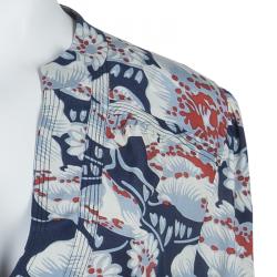 Pre Owned Tory Burch Floral Print Top L