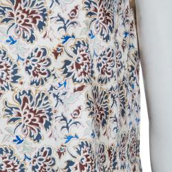 Tory Burch Floral Print Embellished Sleeveless Top M