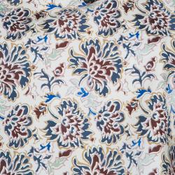 Tory Burch Floral Print Embellished Sleeveless Top M