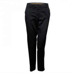 Tory Burch Black Satin Trousers L