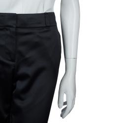 Tory Burch Black Satin Trousers L