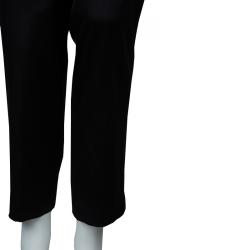 Tory Burch Black Satin Trousers L