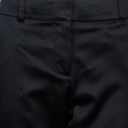 Tory Burch Black Satin Trousers L