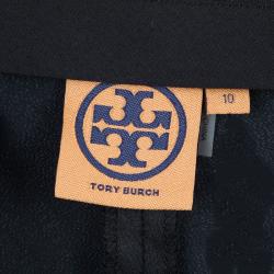 Tory Burch Black Satin Trousers L