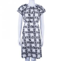 Tory Burch Shirley Crescent-Print Dress L