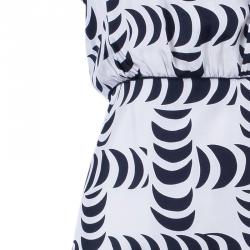 Tory Burch Shirley Crescent-Print Dress L