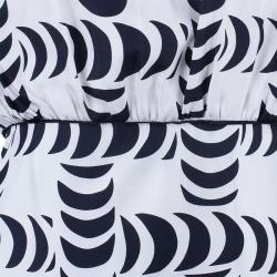 Tory Burch Shirley Crescent-Print Dress L