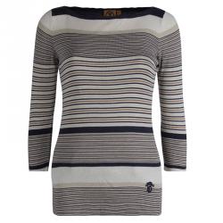 Pre Owned Tory Burch Multicolor Striped Sweater S