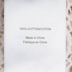 Pre Owned Tory Burch Cream Lace Short Sleeve Top XL